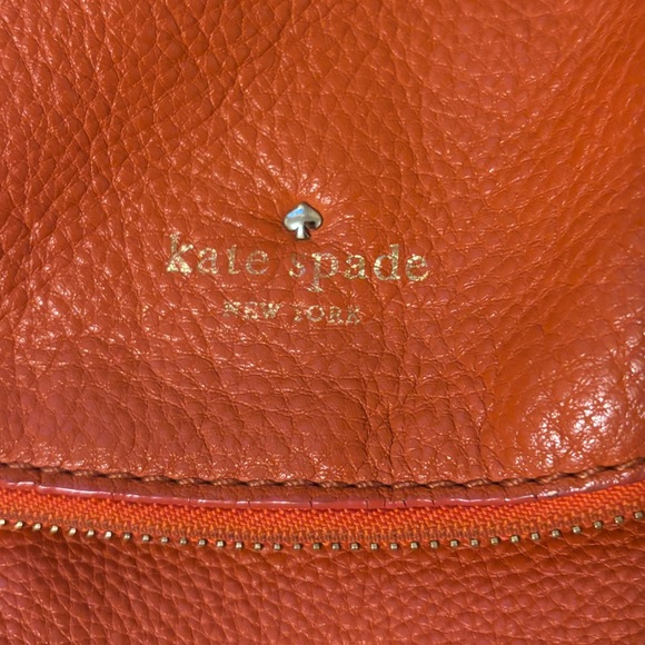 Kate Spade Cobble Hill Little Minka bag Orange Leather Shoulder Bag - Picture 7 of 11